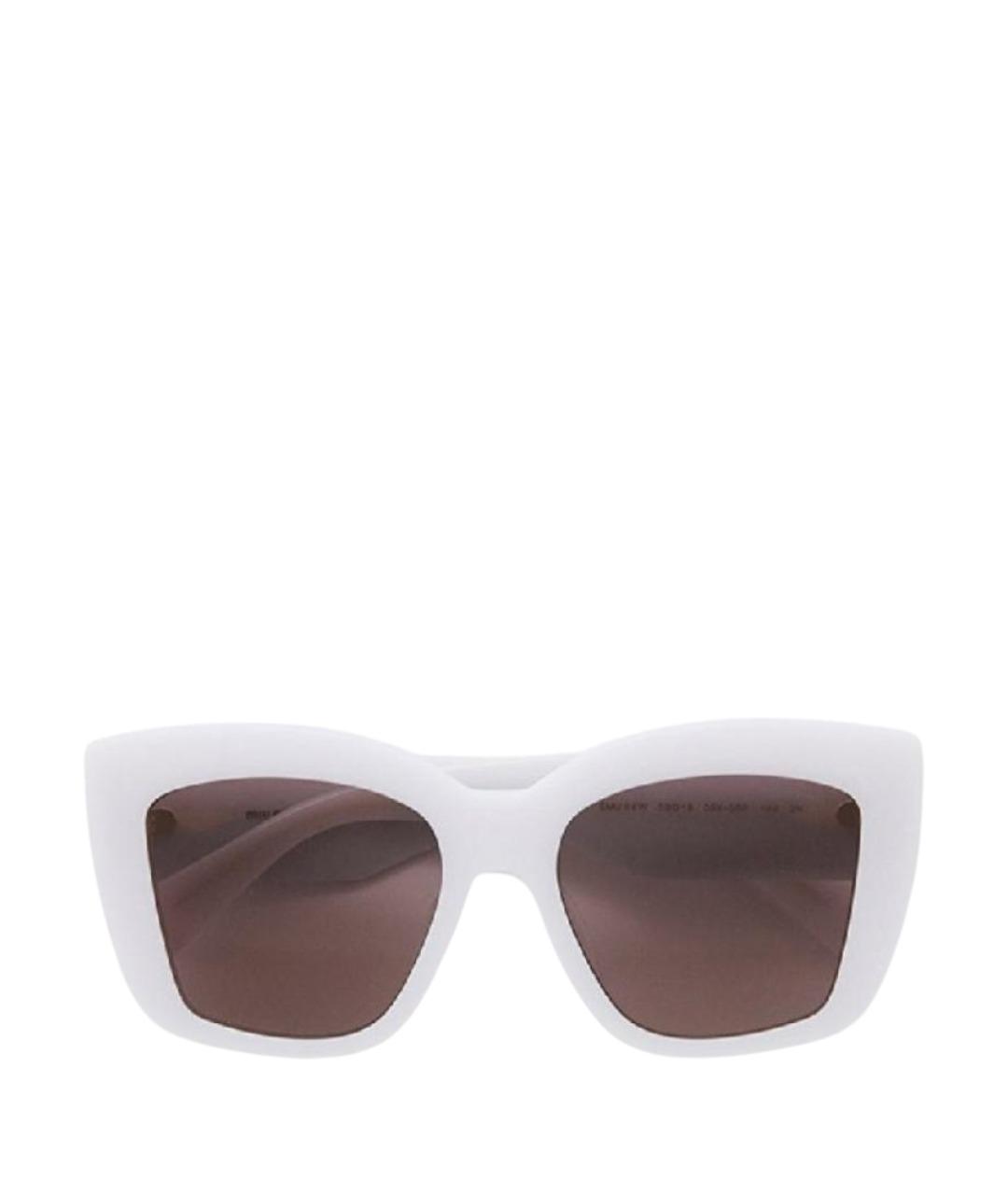 MIU MIU Белые пластиковые солнцезащитные очки, фото 1