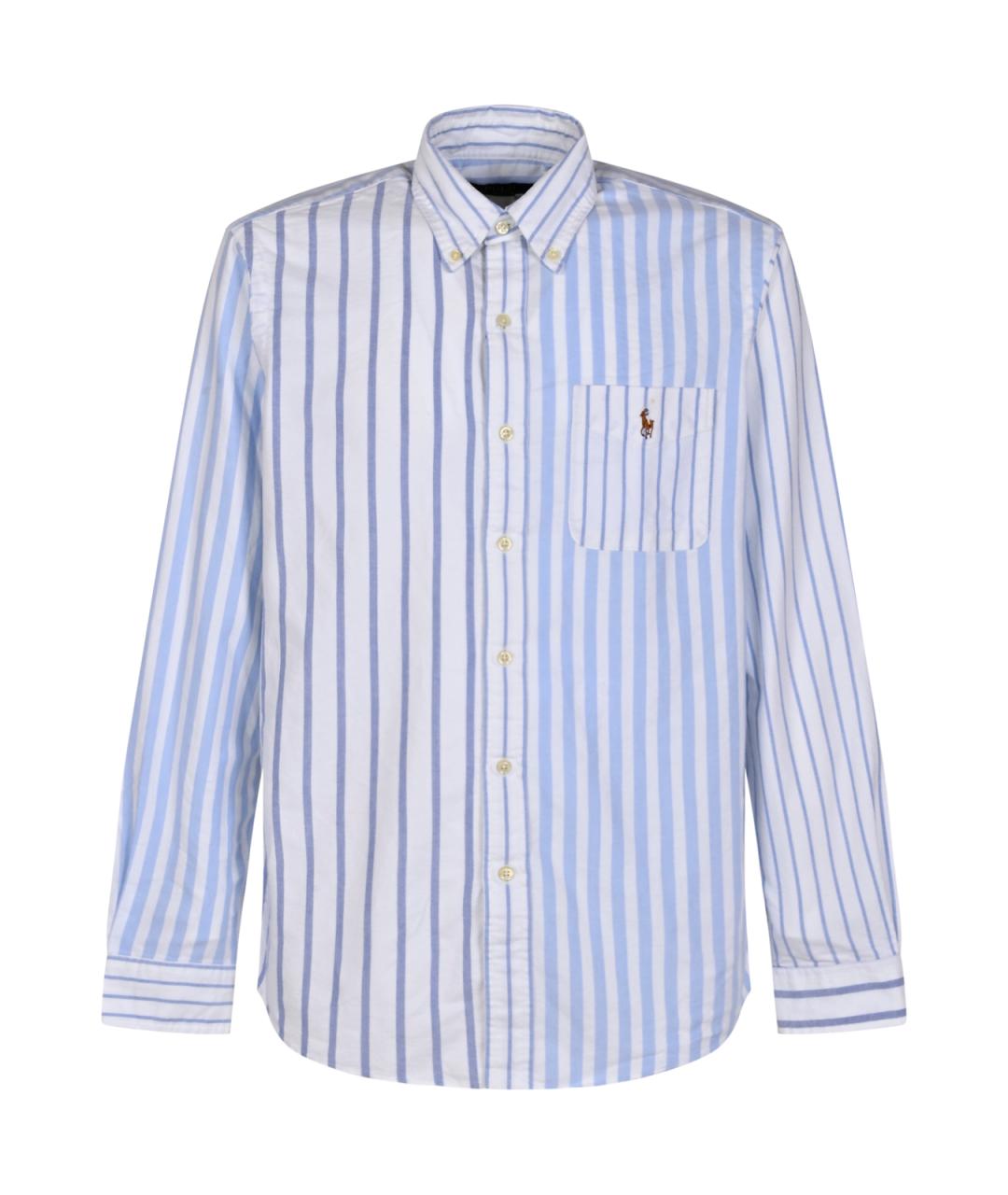 POLO RALPH LAUREN Голубая хлопковая классическая рубашка, фото 1