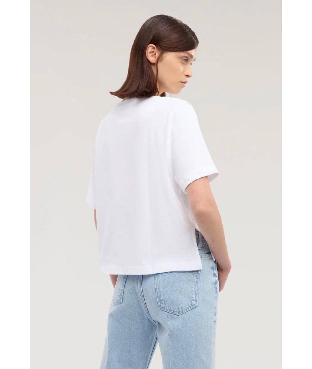 TRUSSARDI Белая хлопковая футболка, фото 4