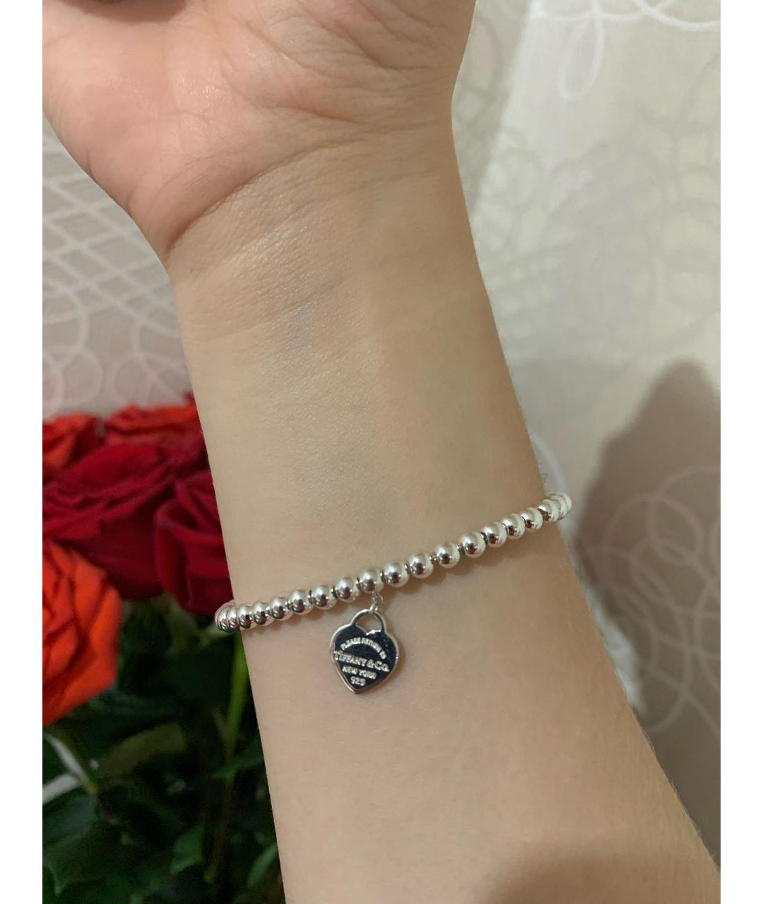 TIFFANY&CO Бирюзовый серебряный браслет, фото 4