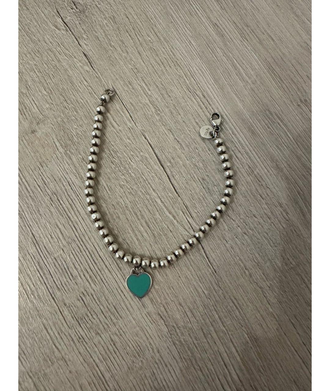 TIFFANY&CO Бирюзовый серебряный браслет, фото 2