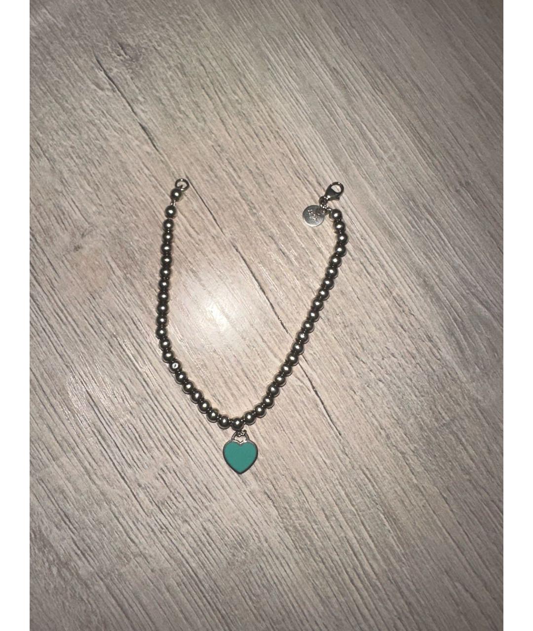 TIFFANY&CO Бирюзовый серебряный браслет, фото 3
