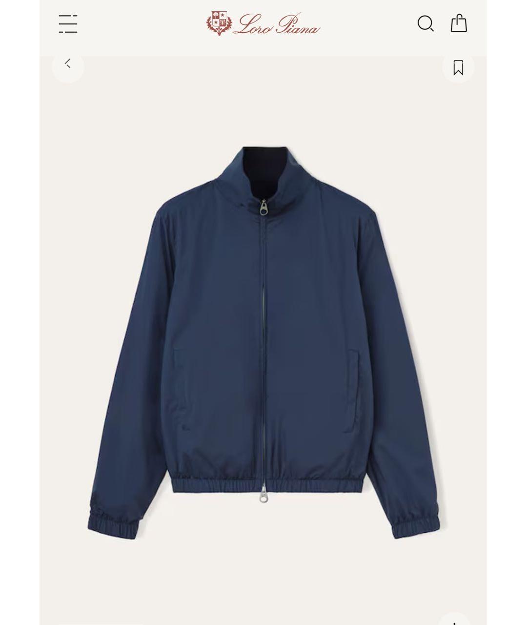LORO PIANA Темно-синяя кашемировая куртка, фото 6