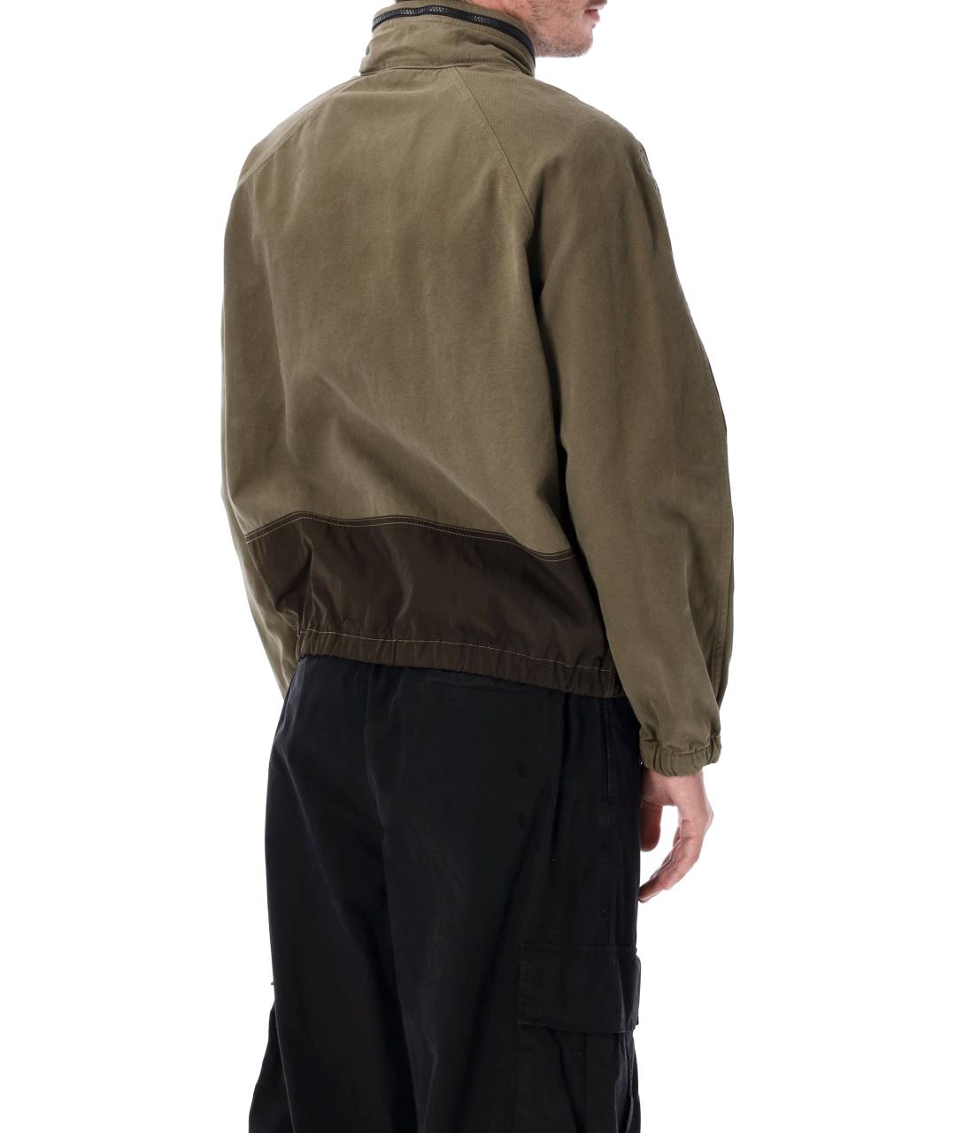 STONE ISLAND Хаки хлопковая куртка, фото 2