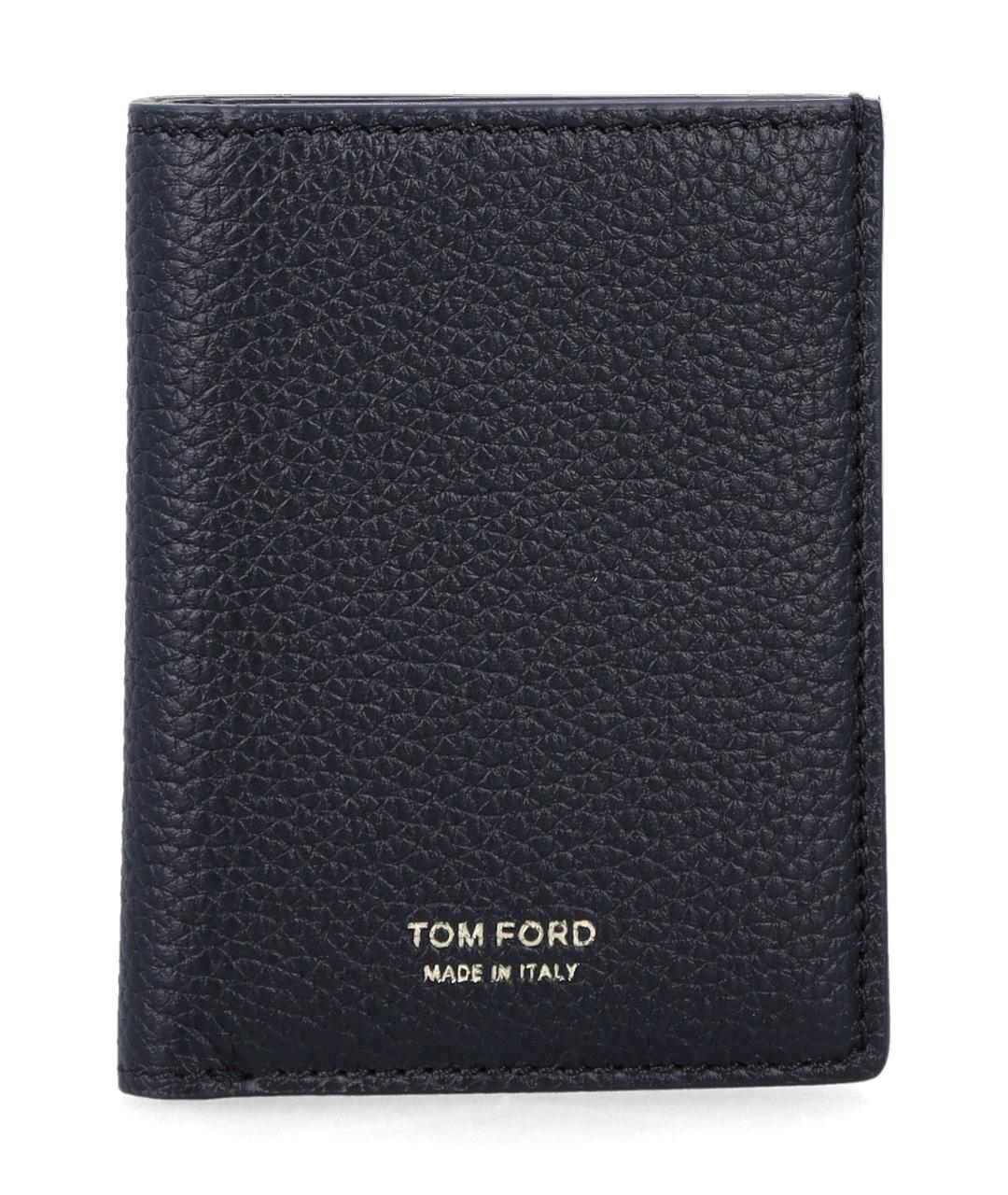 TOM FORD Черный кожаный кардхолдер, фото 1
