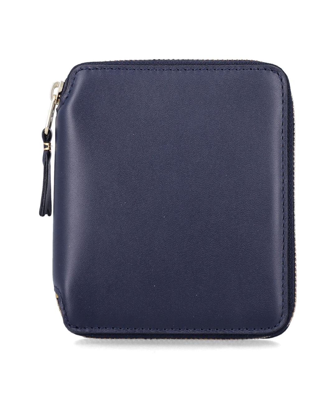 COMME DES GARÇONS WALLET Темно-синий кожаный кошелек, фото 1