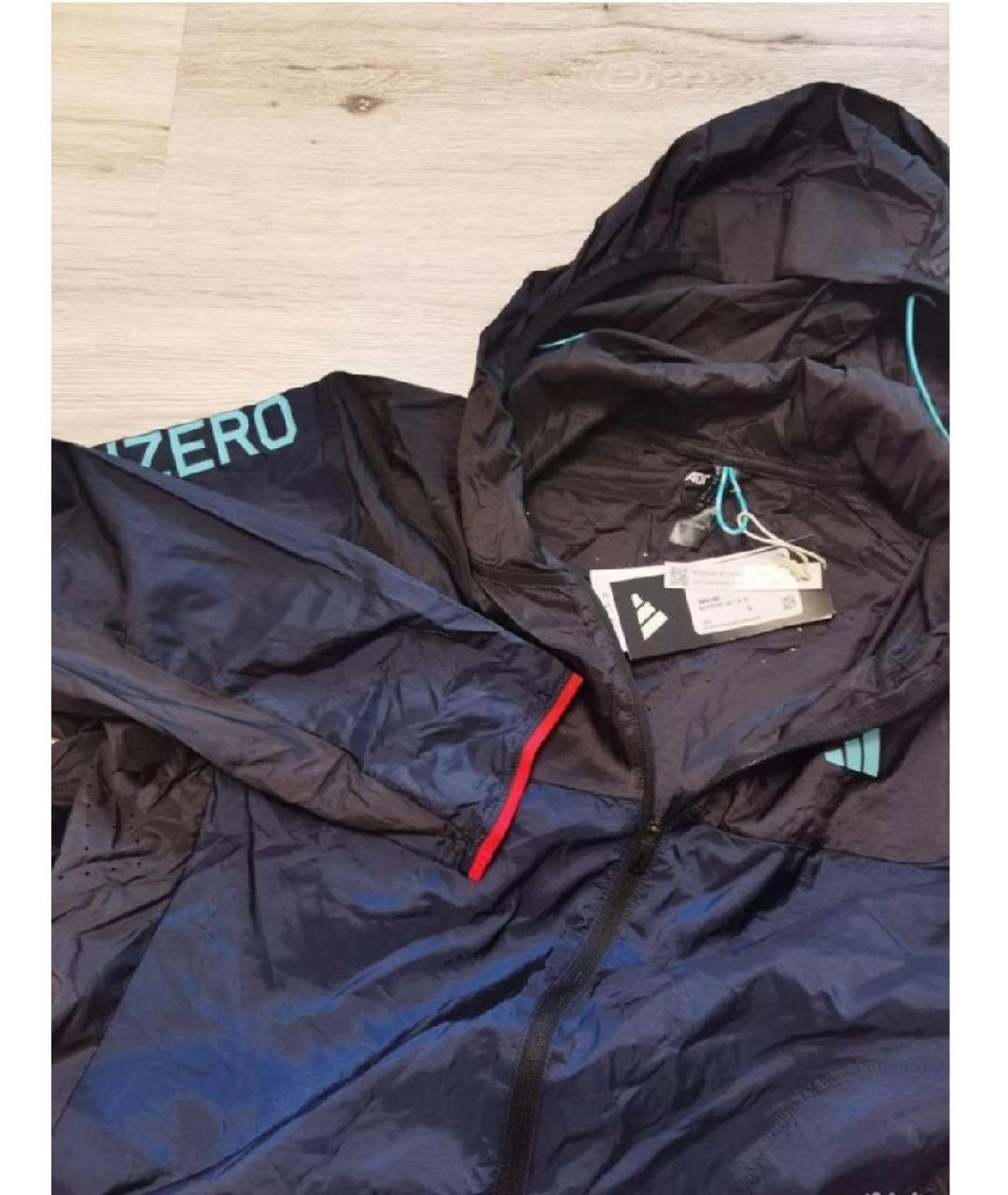 ADIDAS Темно-синяя спортивная куртка, фото 5