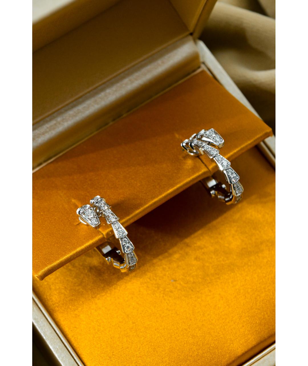 BVLGARI Серьги из белого золота, фото 4