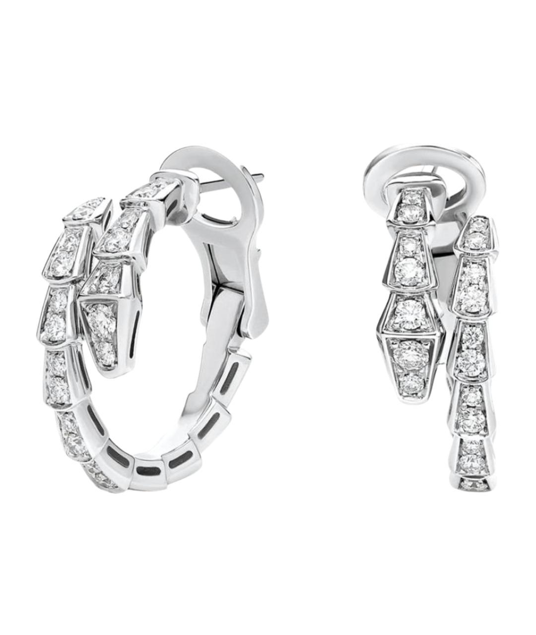 BVLGARI Серьги из белого золота, фото 1