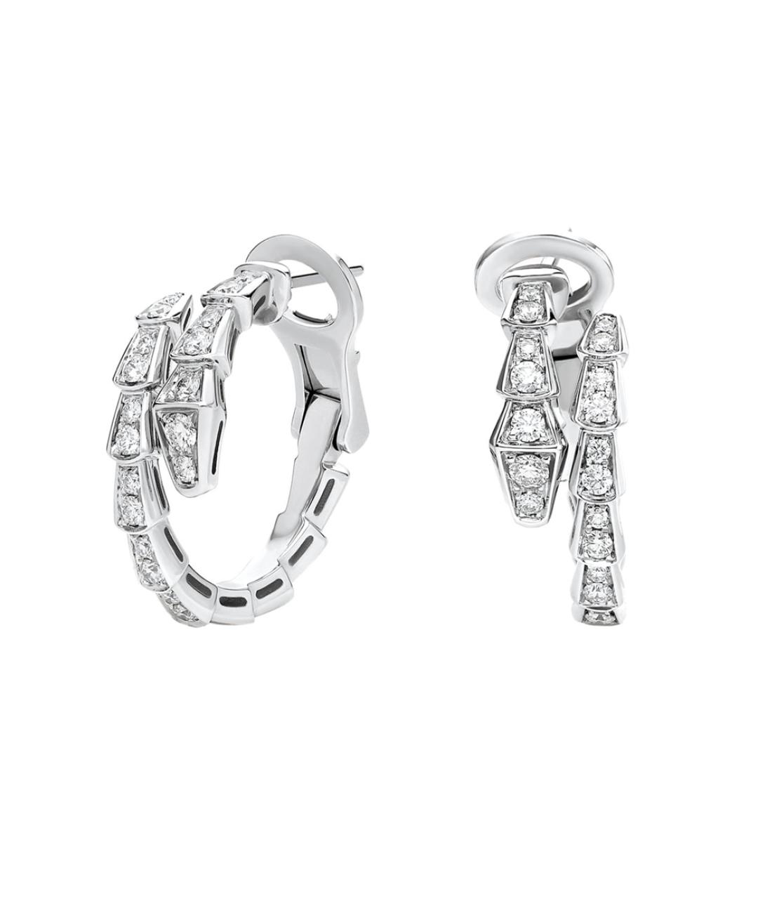 BVLGARI Серьги из белого золота, фото 5