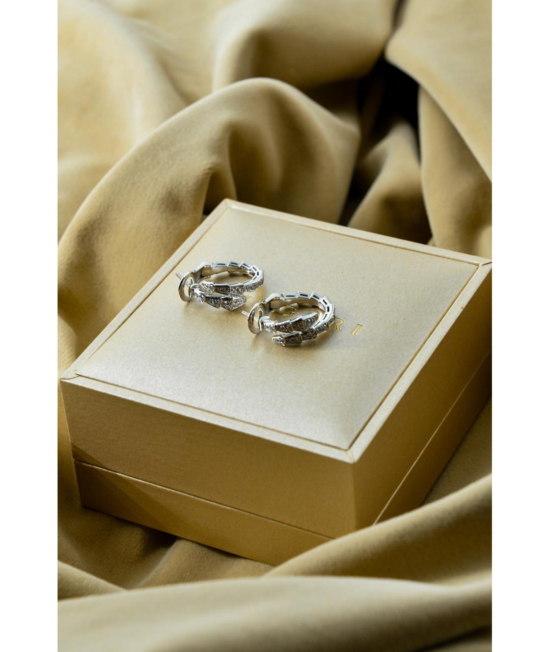 BVLGARI Серьги из белого золота, фото 2
