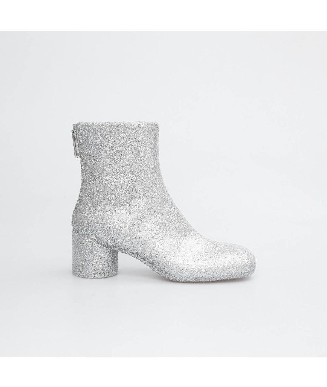 MM6 MAISON MARGIELA Серебряные низкие ботинки, фото 9
