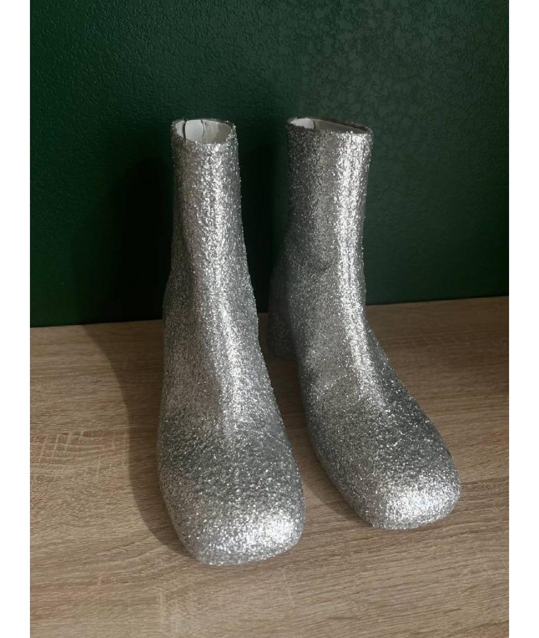 MM6 MAISON MARGIELA Серебряные низкие ботинки, фото 6