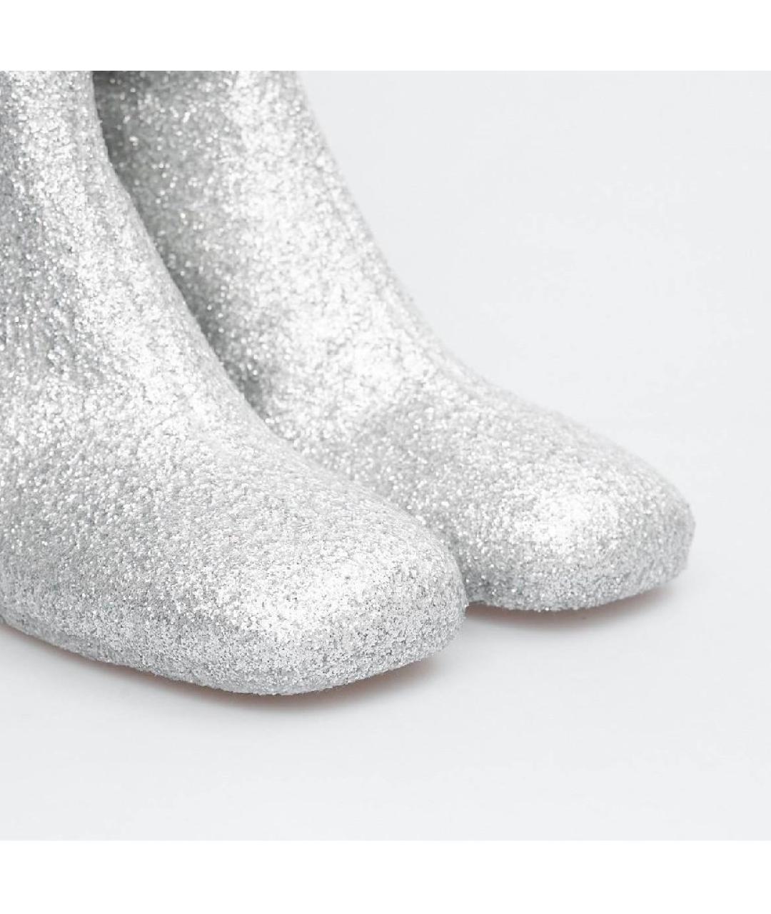 MM6 MAISON MARGIELA Серебряные низкие ботинки, фото 5