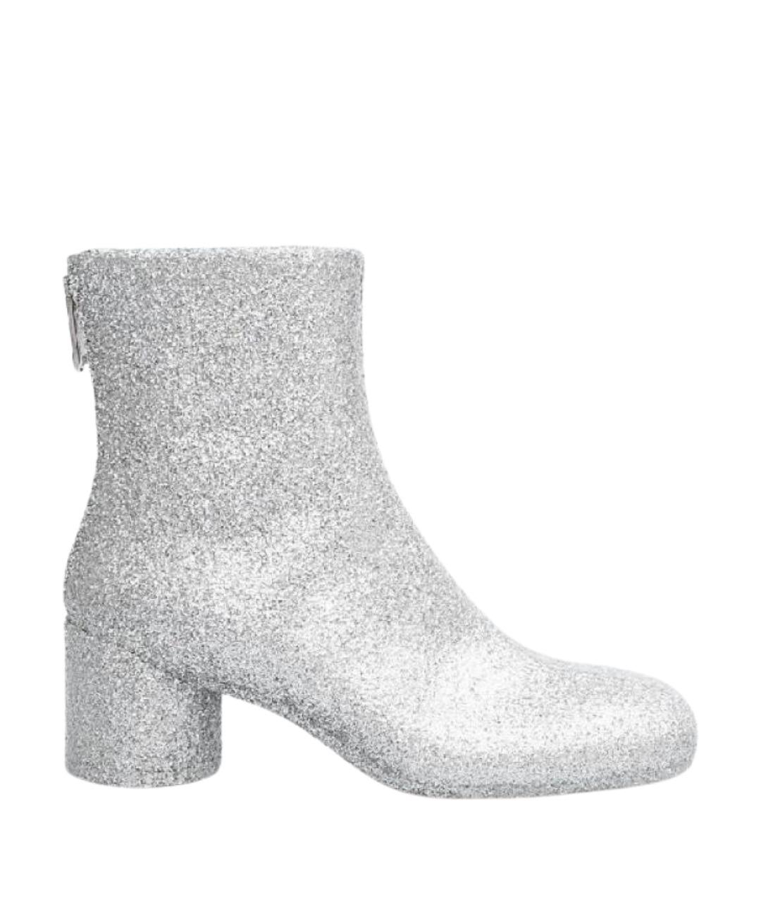 MM6 MAISON MARGIELA Серебряные низкие ботинки, фото 1