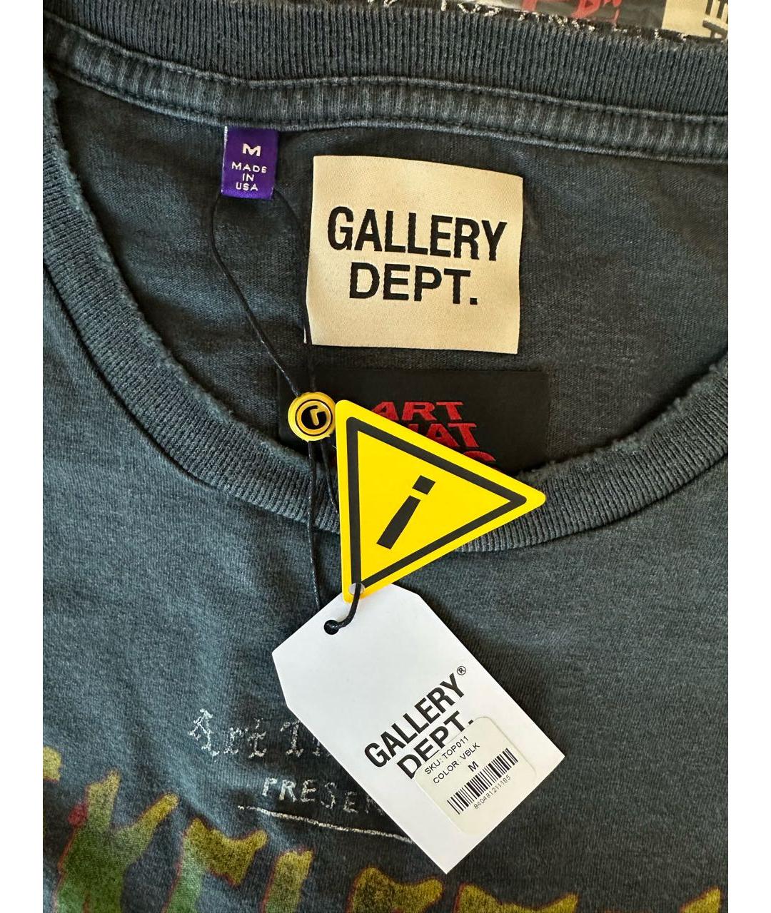 Gallery Dept Черная хлопковая футболка, фото 4