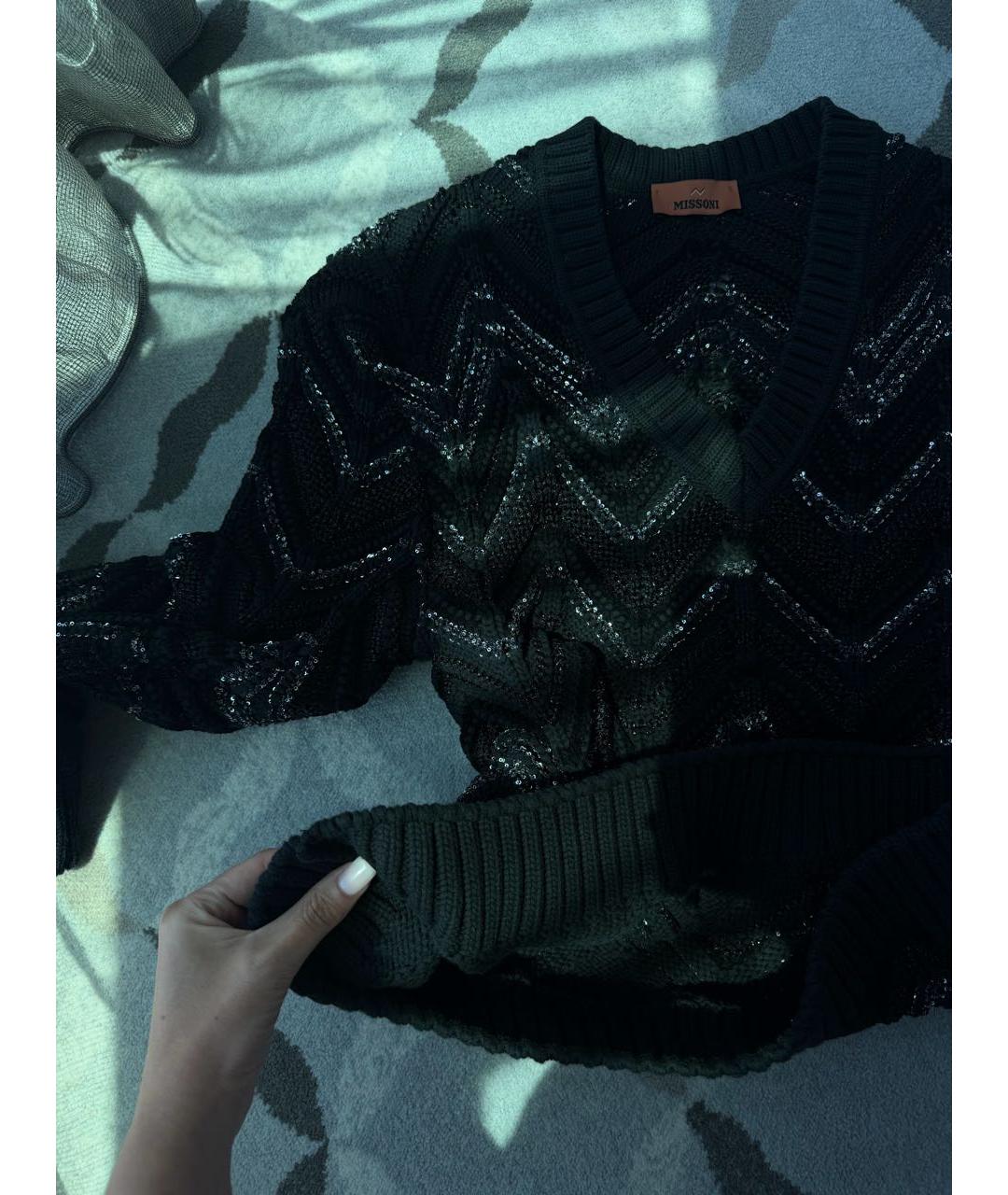 MISSONI Черный шерстяной джемпер / свитер, фото 6