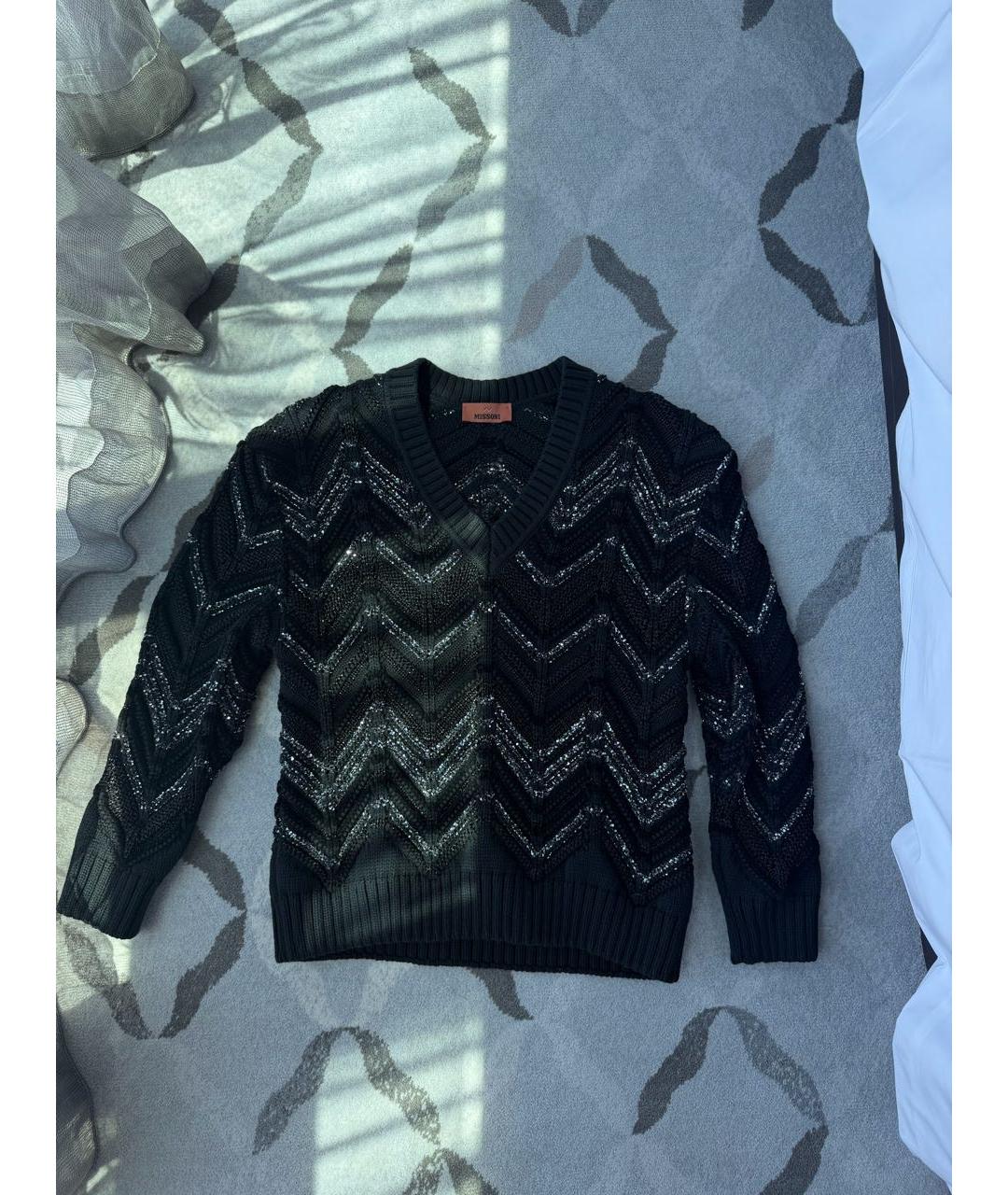 MISSONI Черный шерстяной джемпер / свитер, фото 8