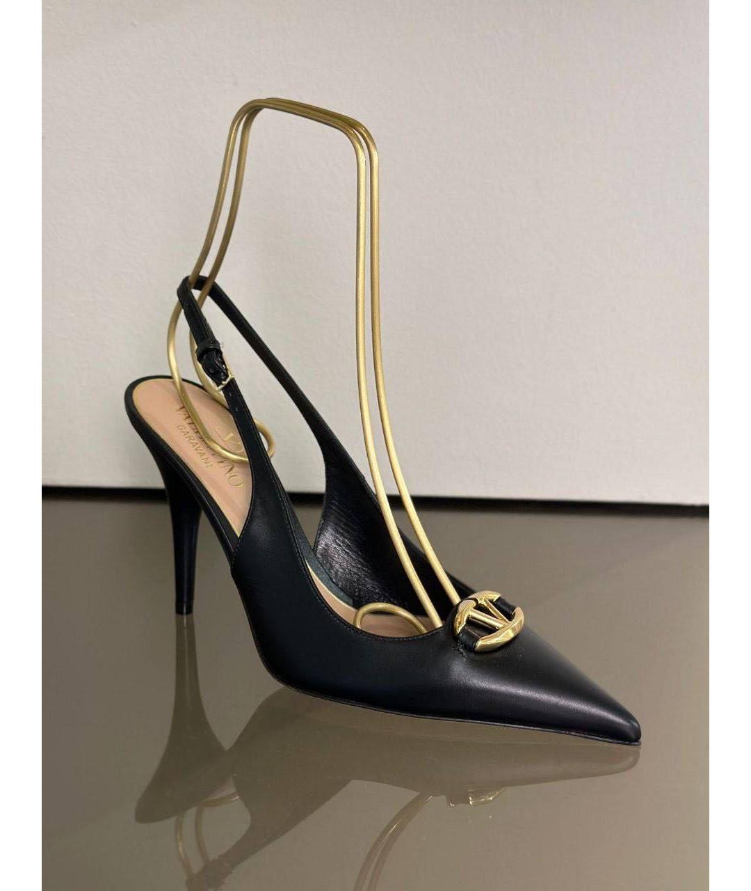 VALENTINO Черные кожаные туфли, фото 7
