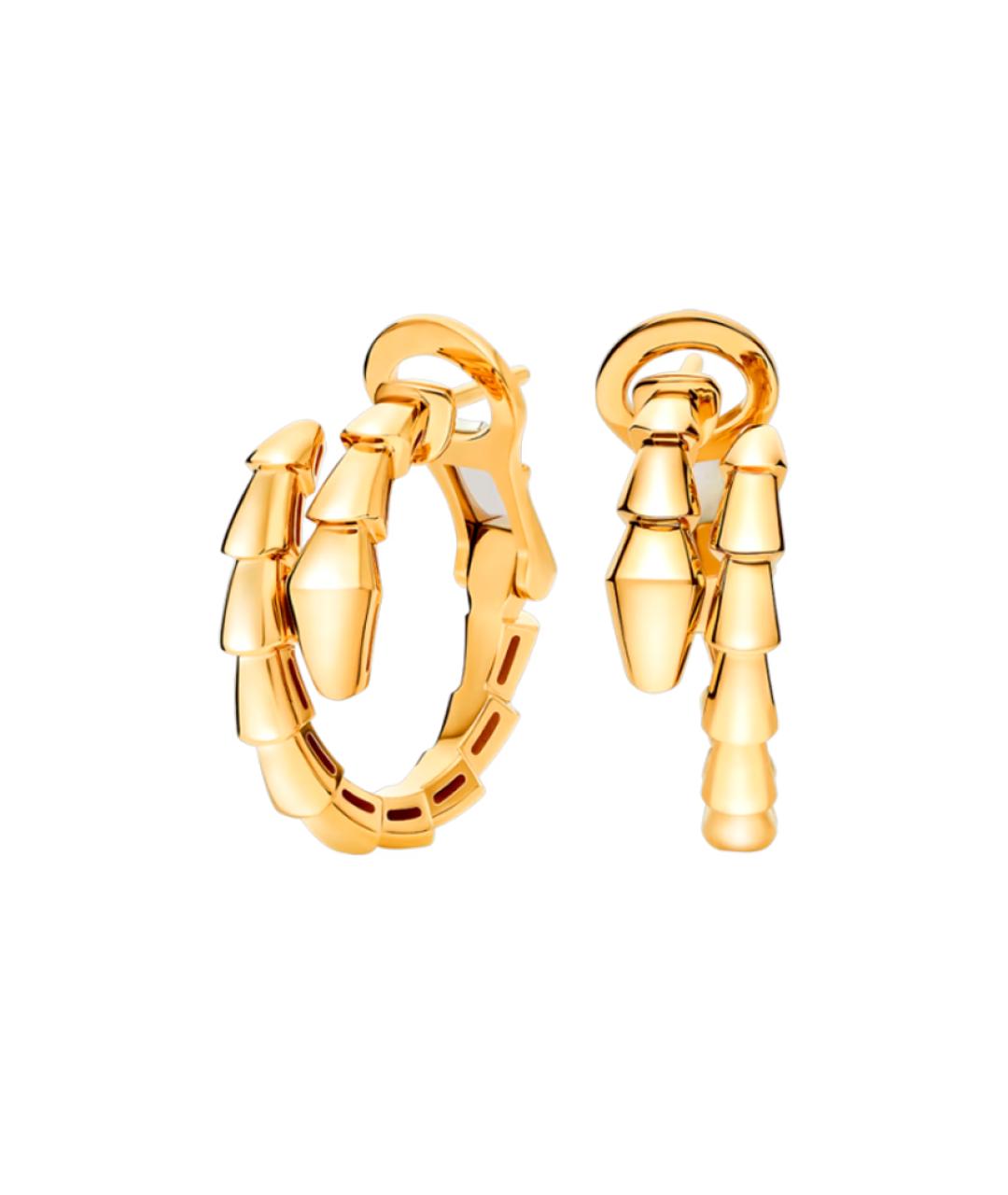 BVLGARI Золотые серьги из желтого золота, фото 4