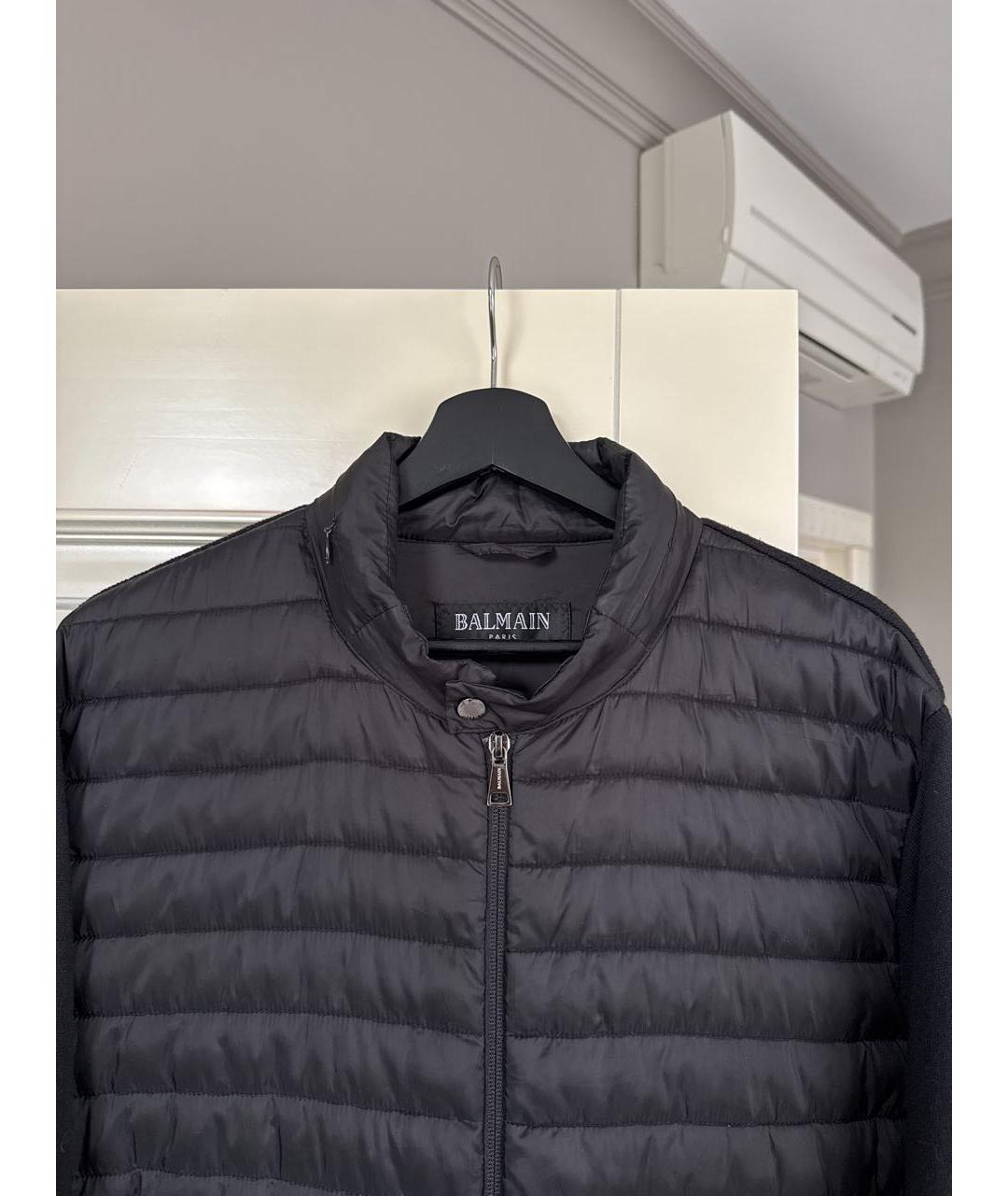 BALMAIN Черная полиэстеровая куртка, фото 3