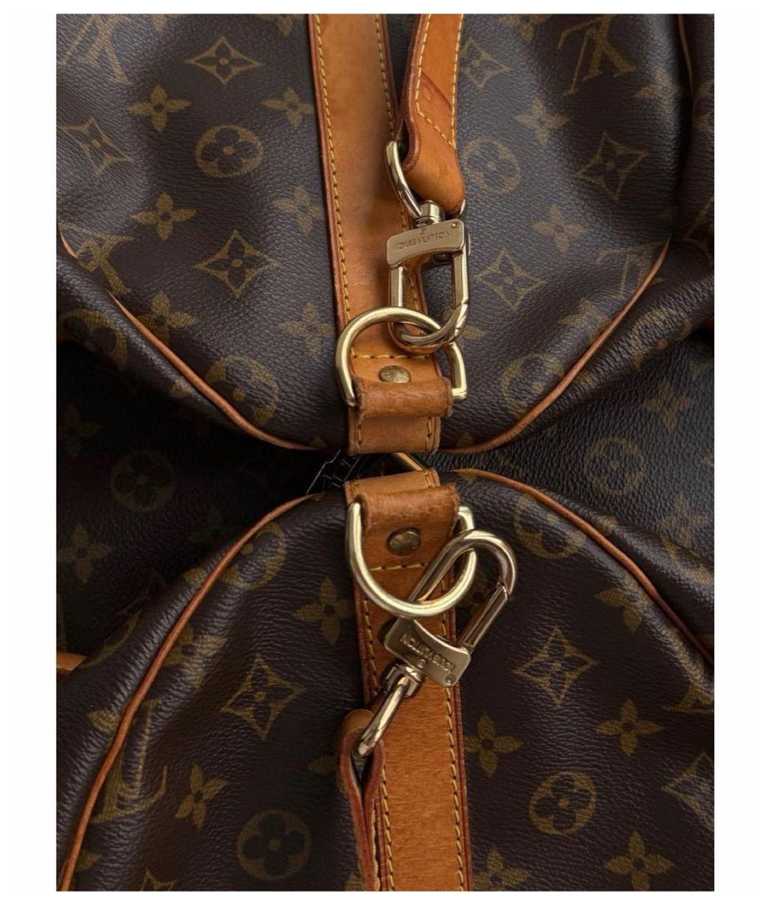 LOUIS VUITTON Коричневая дорожная/спортивная сумка из искусственной кожи, фото 8