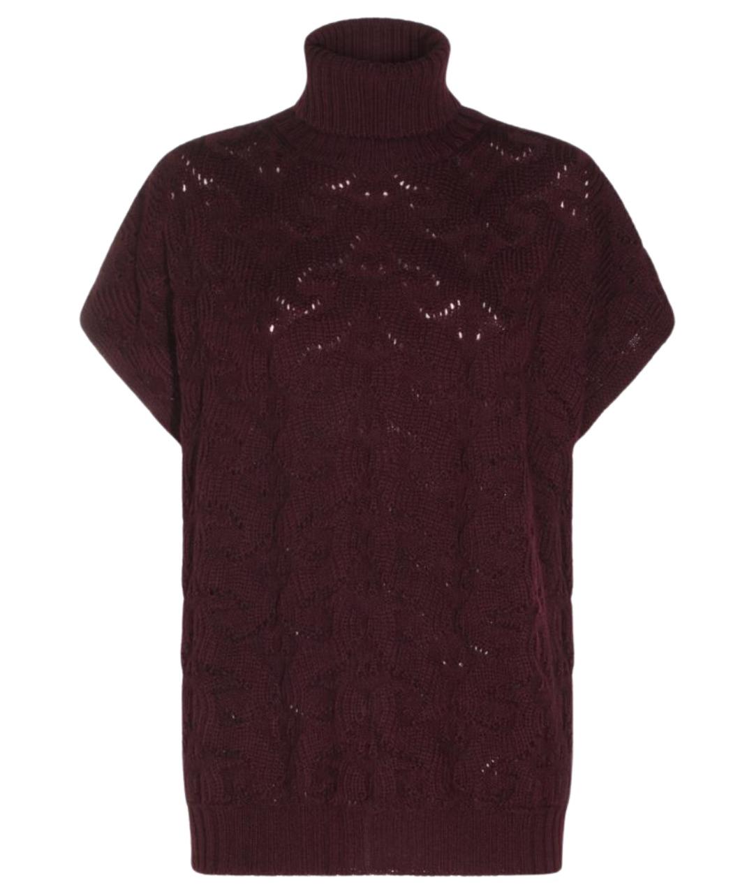 ETRO Бордовый шерстяной джемпер / свитер, фото 1