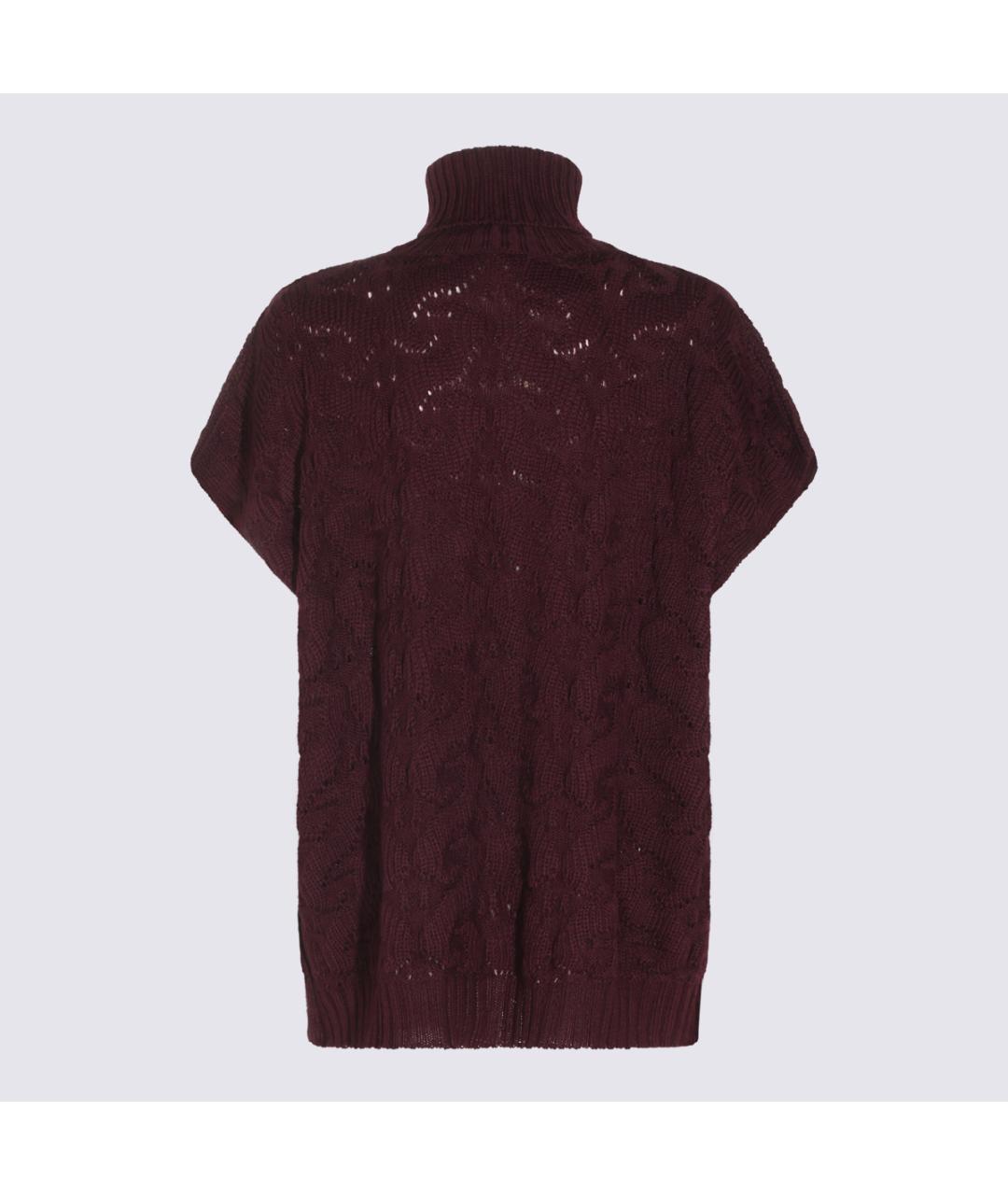 ETRO Бордовый шерстяной джемпер / свитер, фото 2