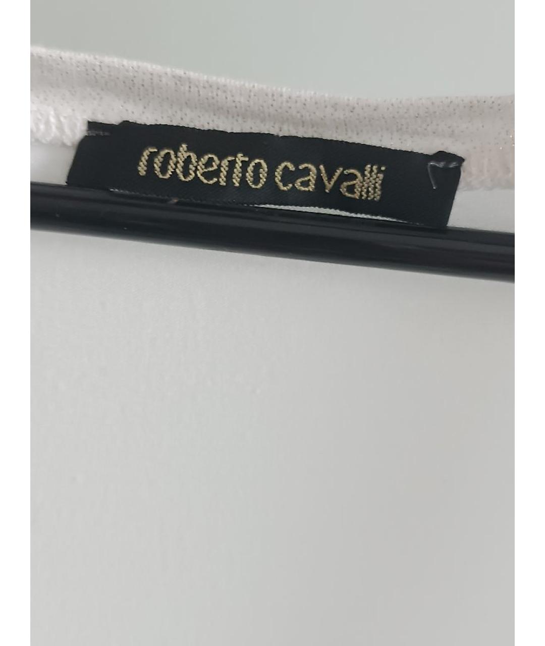 ROBERTO CAVALLI Белая вискозная майка, фото 3