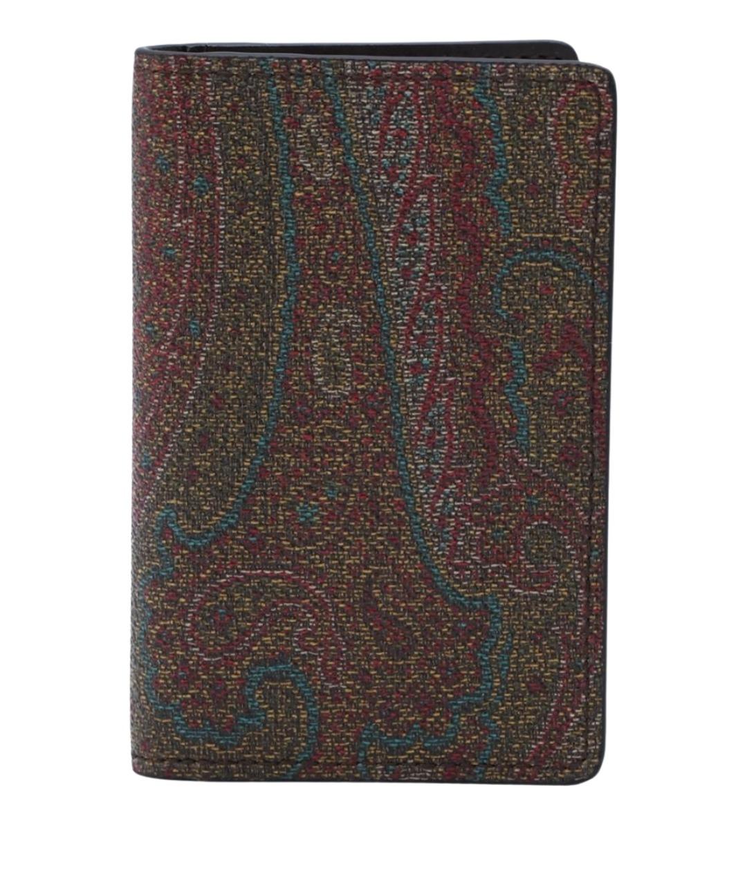 ETRO Коричневый полиуретановый кардхолдер, фото 1