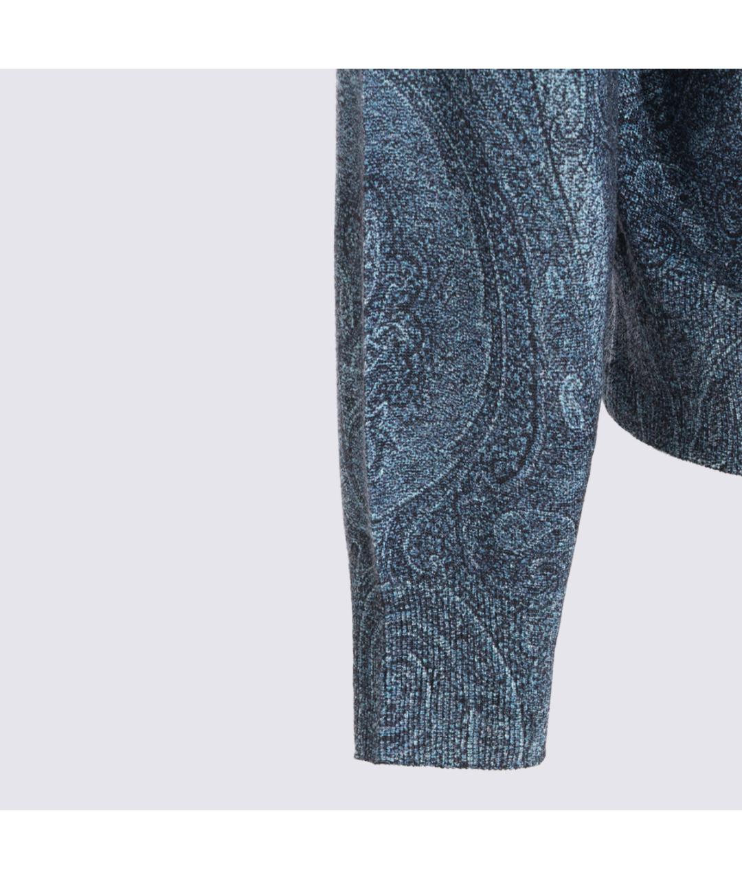 ETRO Голубой шерстяной джемпер / свитер, фото 3