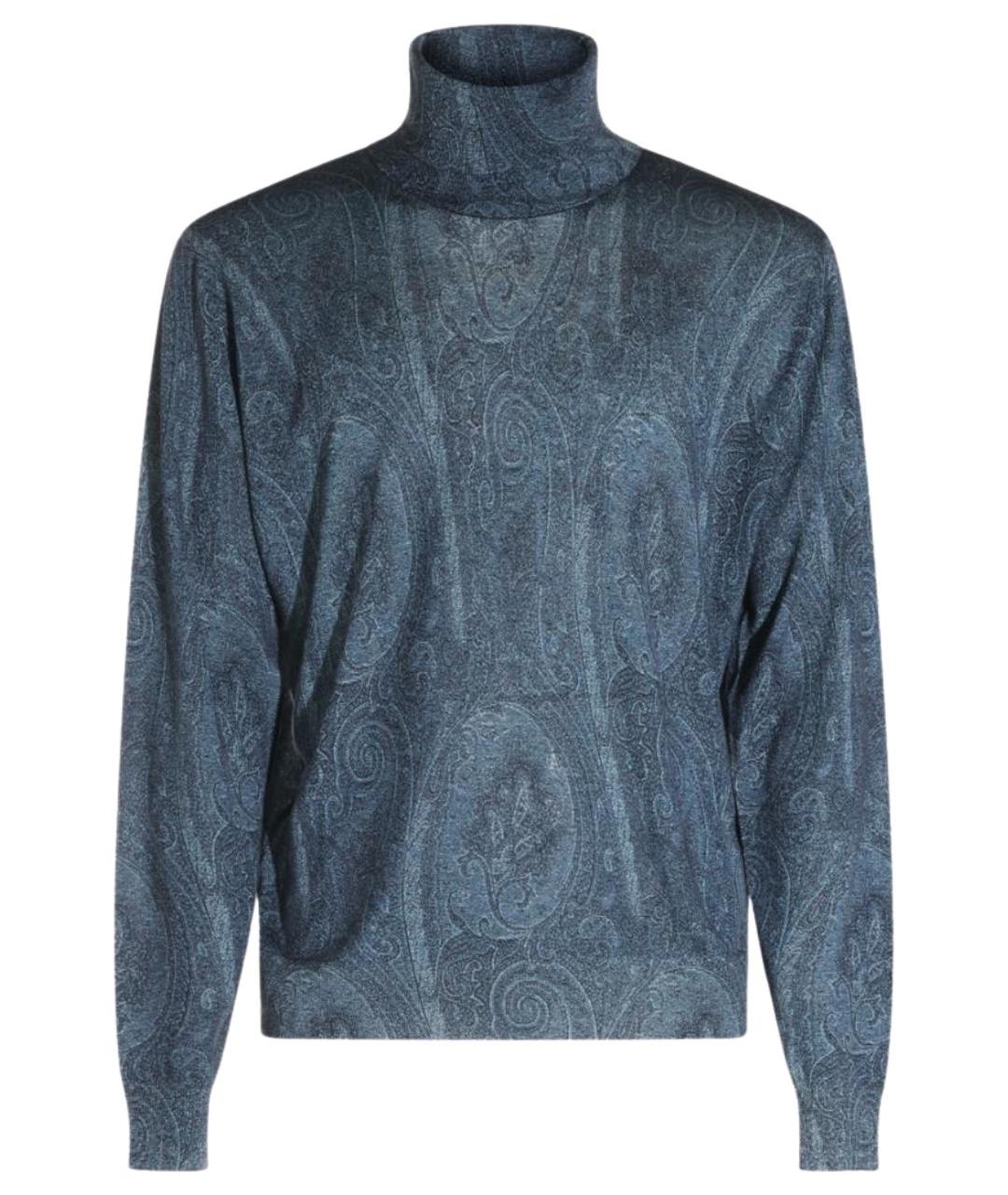 ETRO Голубой шерстяной джемпер / свитер, фото 1