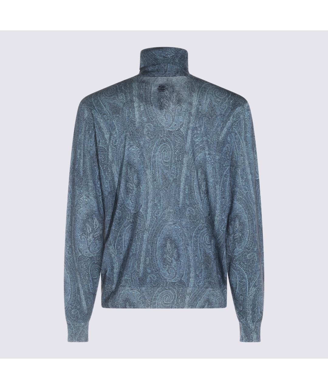 ETRO Голубой шерстяной джемпер / свитер, фото 2