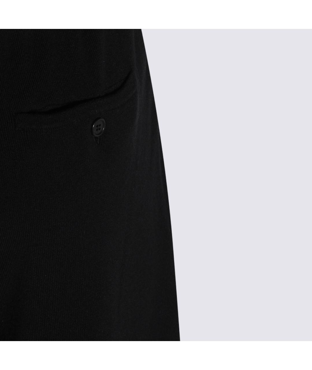 LANVIN Черные шерстяные прямые брюки, фото 3
