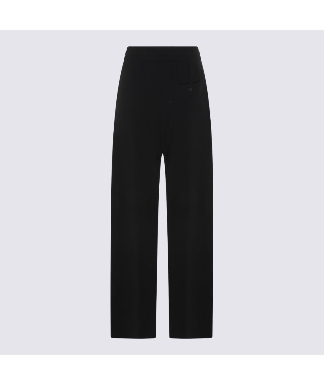 LANVIN Черные шерстяные прямые брюки, фото 2