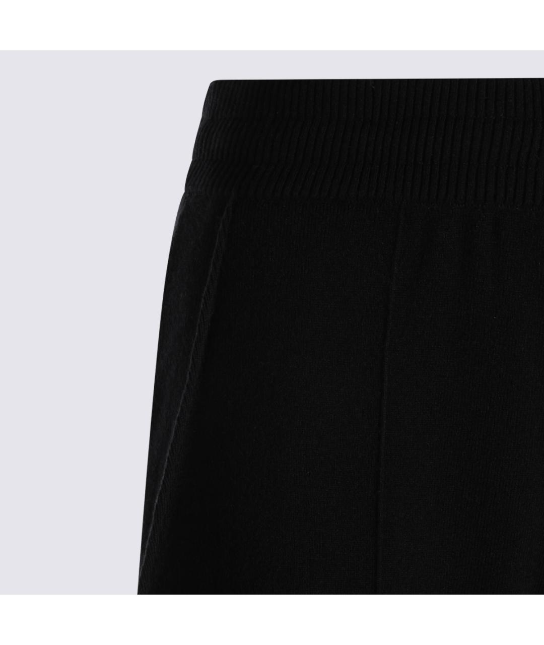 LANVIN Черные шерстяные прямые брюки, фото 4