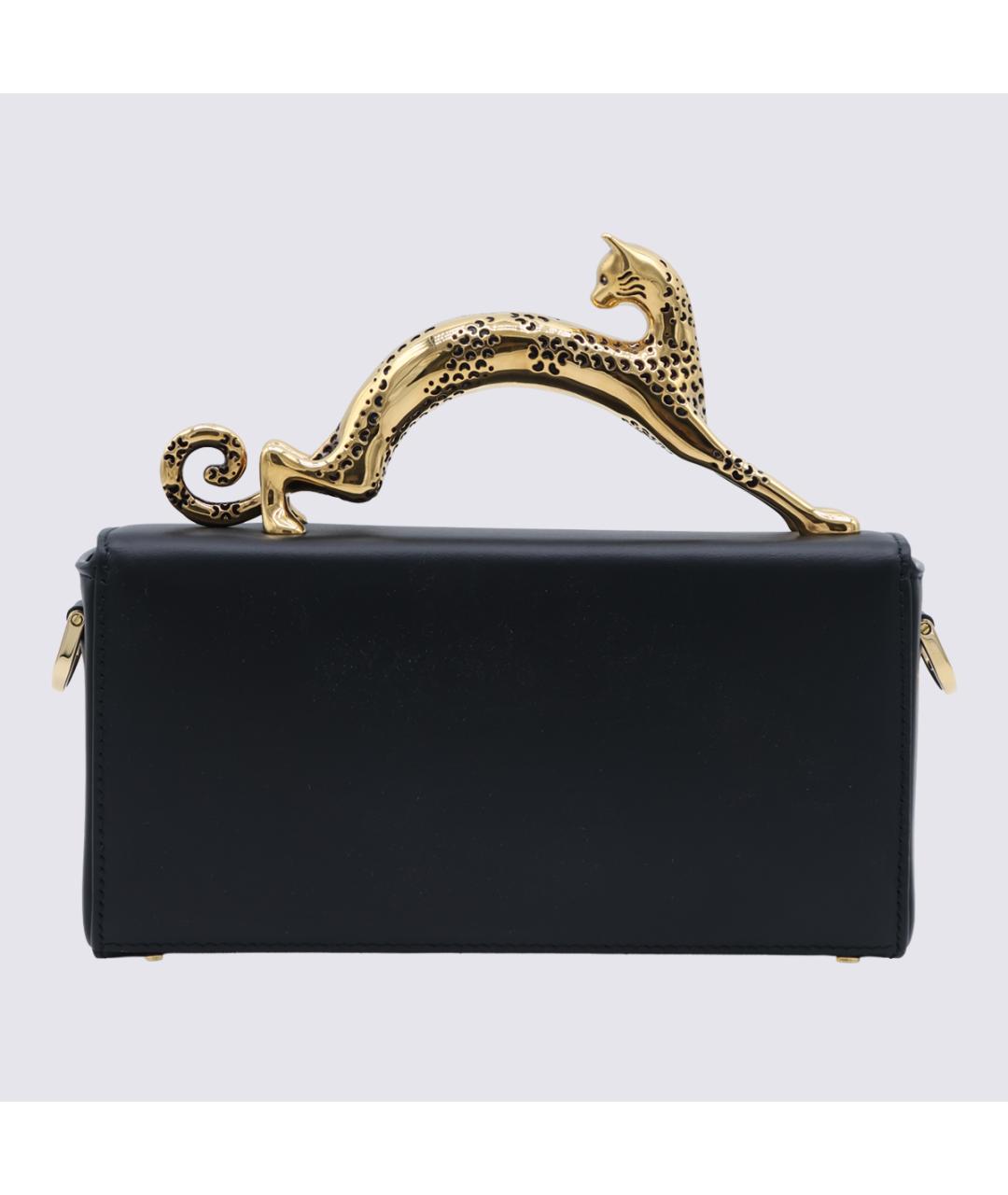 LANVIN Черная кожаная сумка через плечо, фото 3