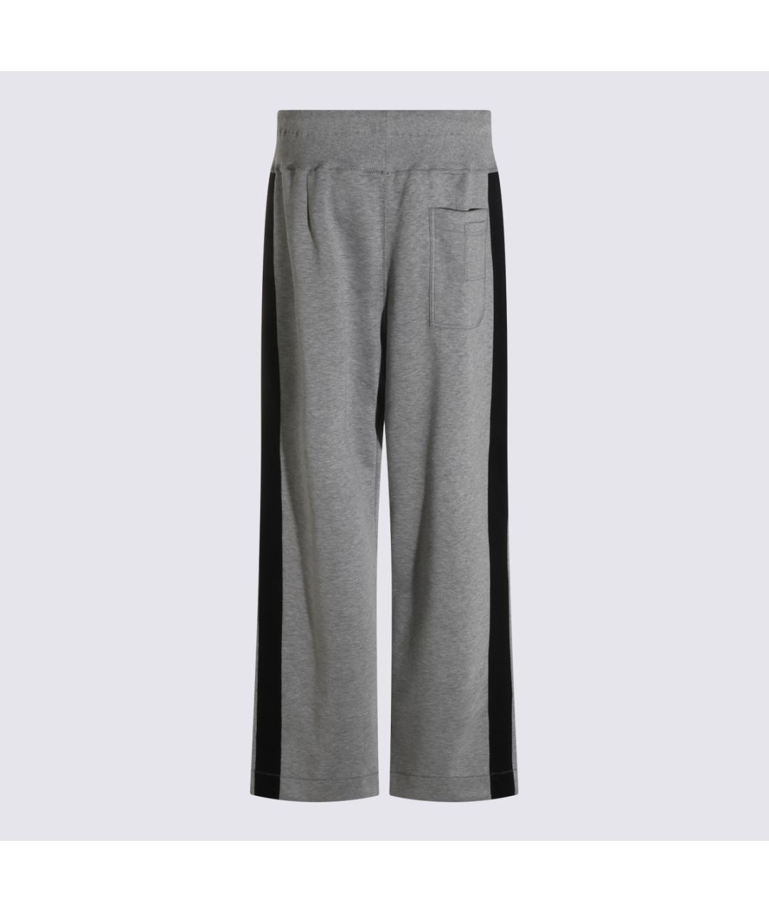 LANVIN Серые вискозные прямые брюки, фото 2