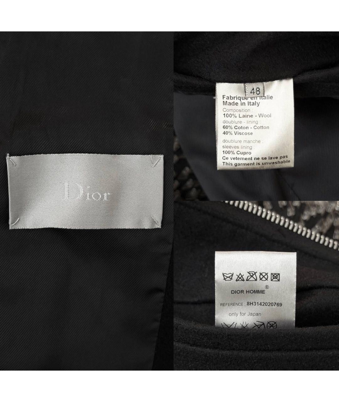CHRISTIAN DIOR Черная шерстяная куртка, фото 7