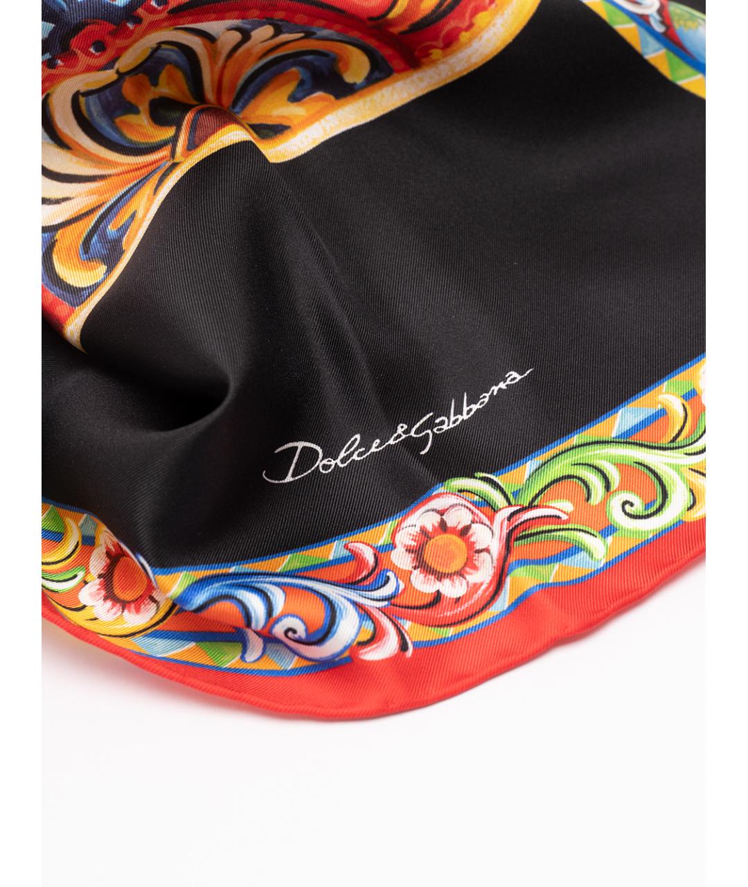 DOLCE&GABBANA Мульти шелковый платок, фото 3