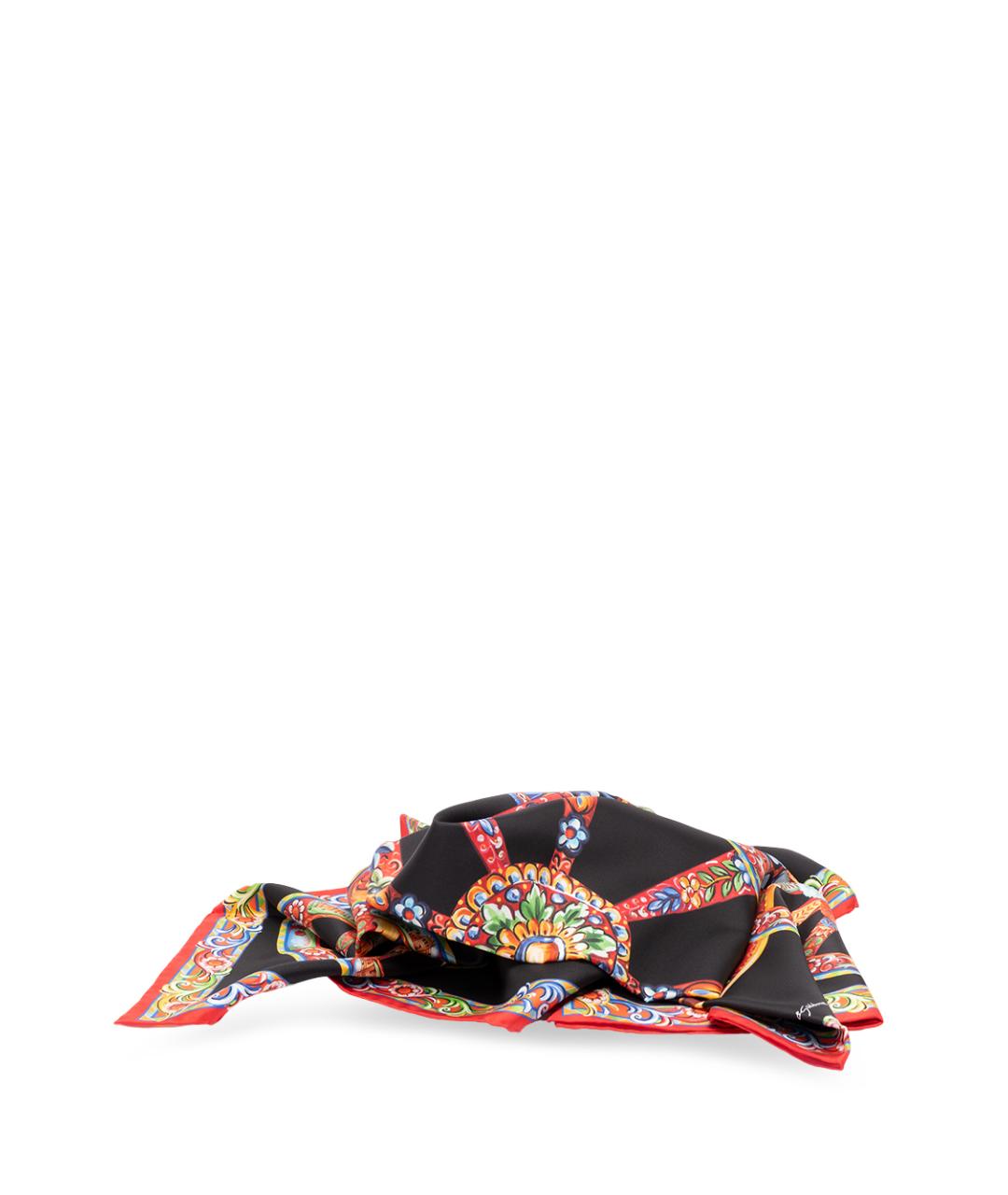 DOLCE&GABBANA Мульти шелковый платок, фото 2