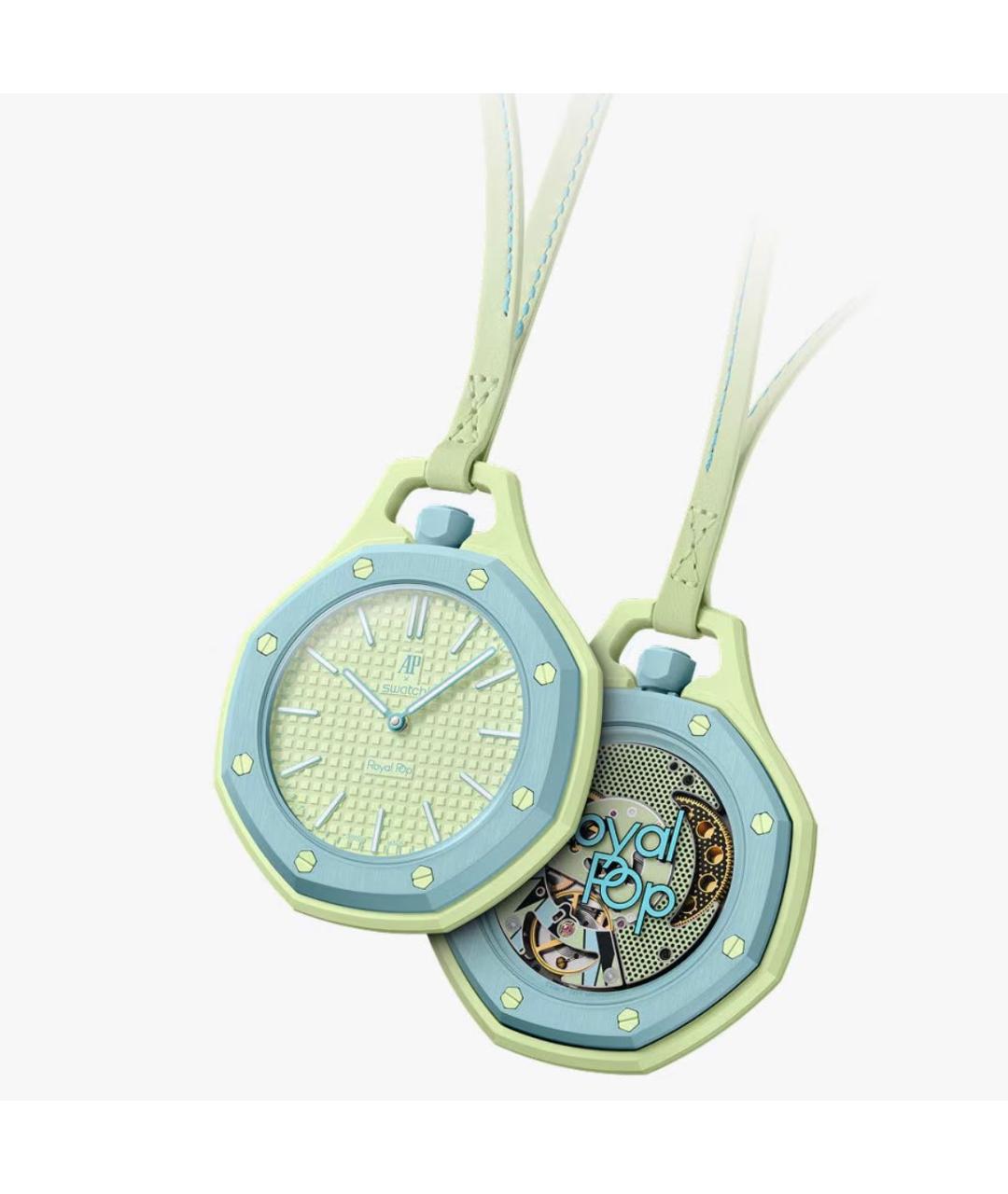 Swatch Голубые керамические часы, фото 2