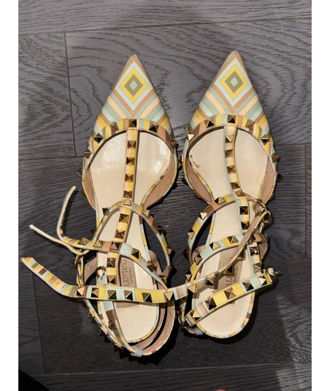 VALENTINO Мульти текстильные туфли, фото 3