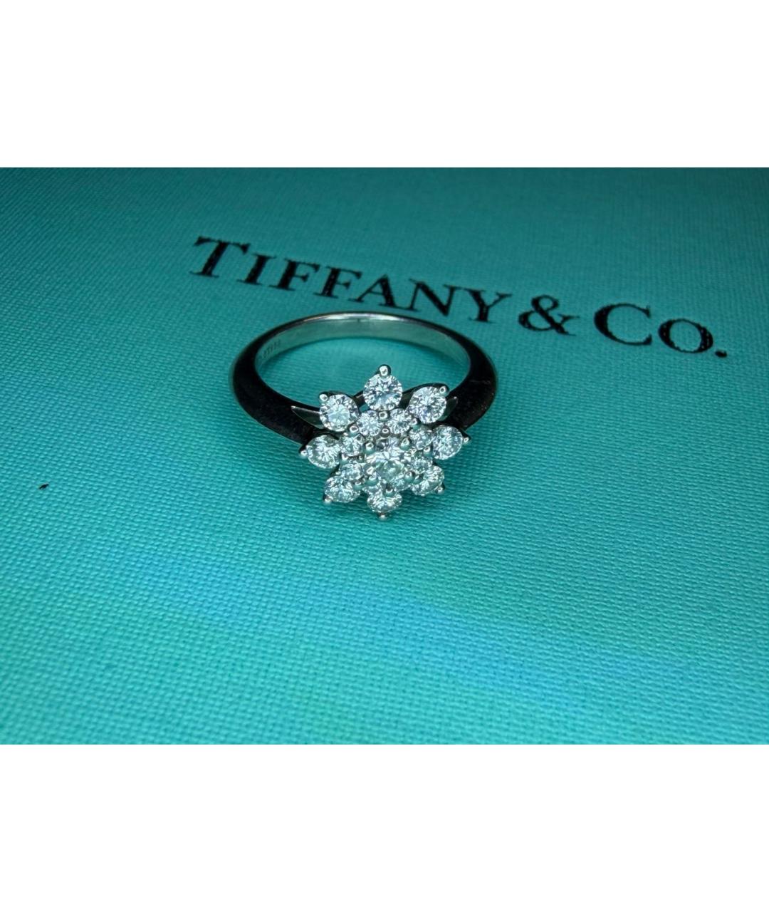 TIFFANY&CO Серебряное платиновое кольцо, фото 9
