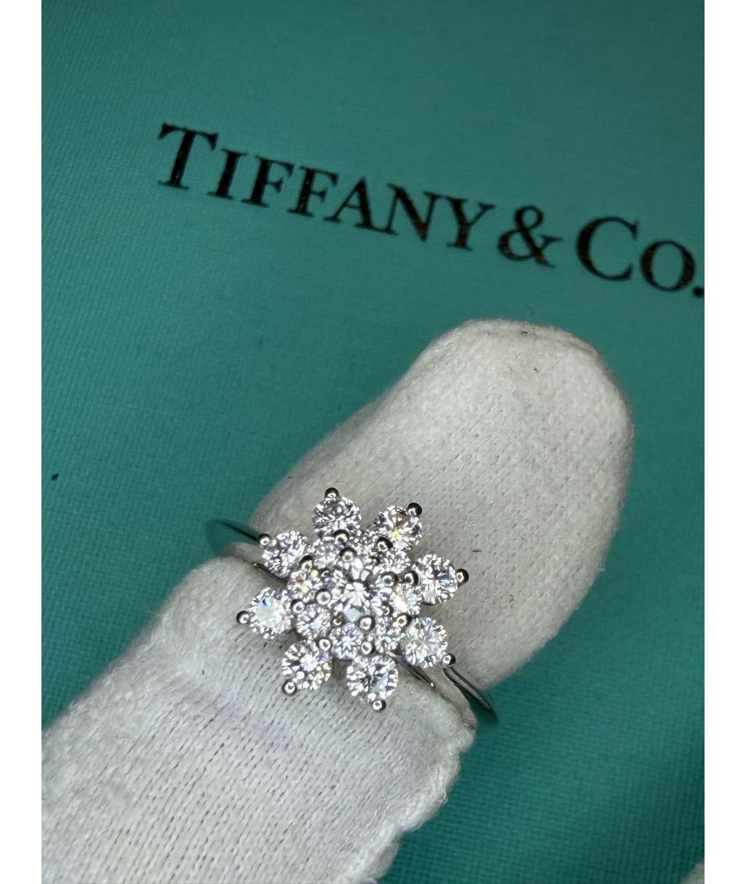 TIFFANY&CO Серебряное платиновое кольцо, фото 6