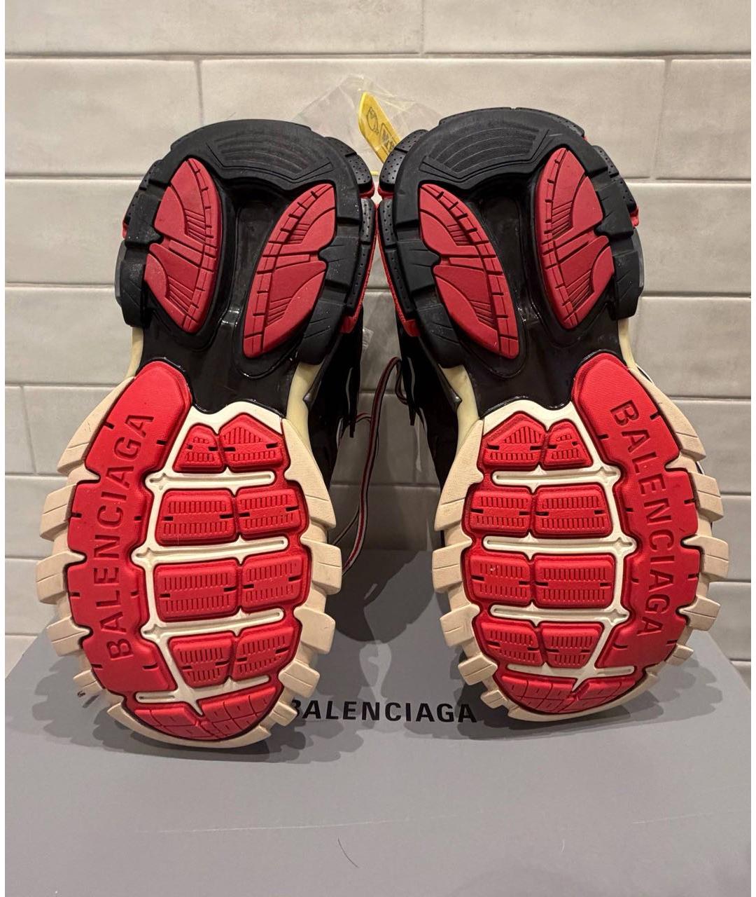 BALENCIAGA Черные низкие кроссовки / кеды, фото 4