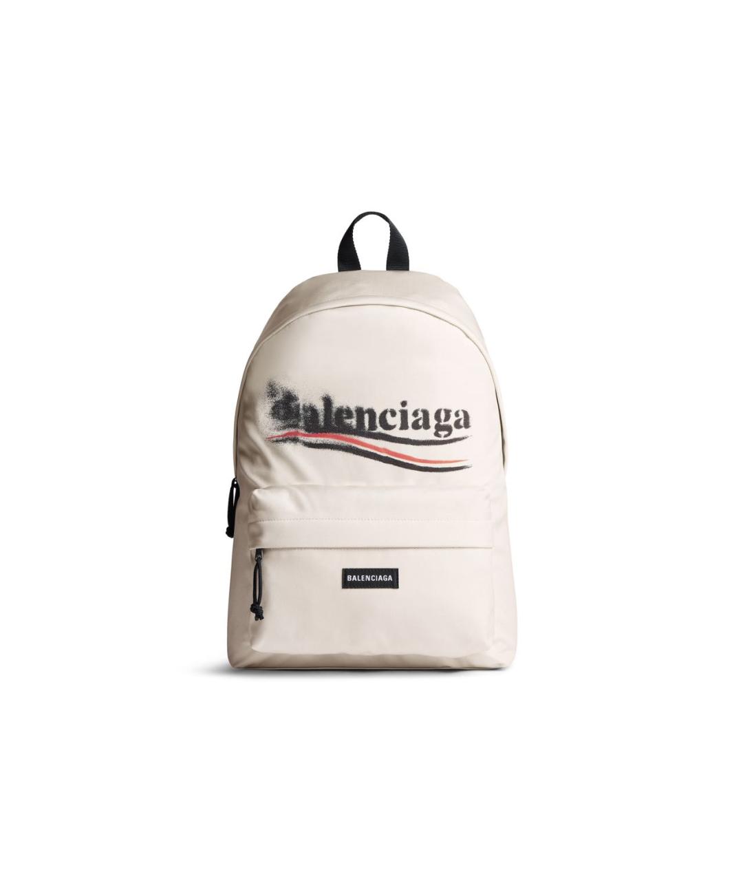 BALENCIAGA Бежевый тканевый рюкзак, фото 6