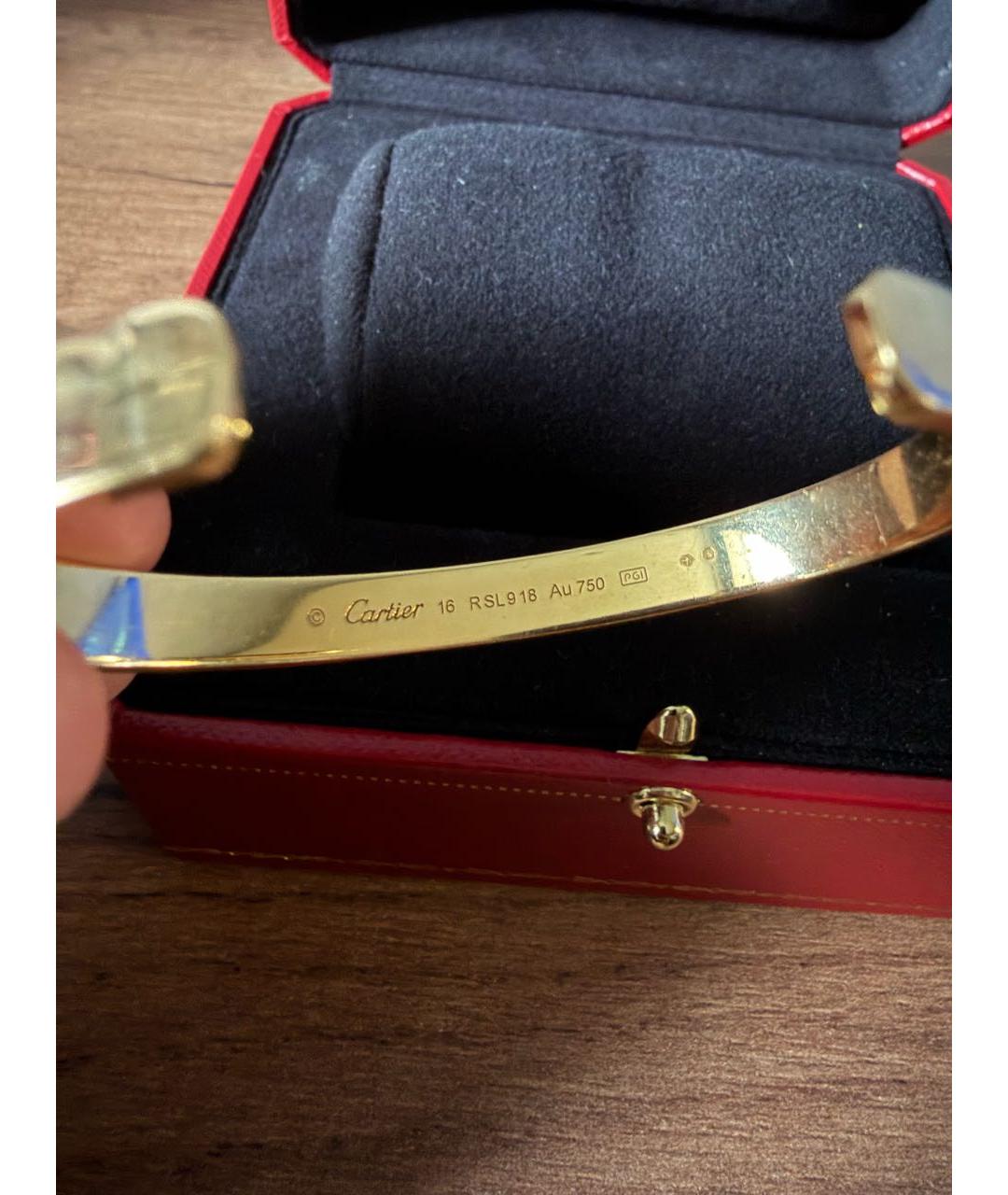 CARTIER Желтый браслет из желтого золота, фото 3