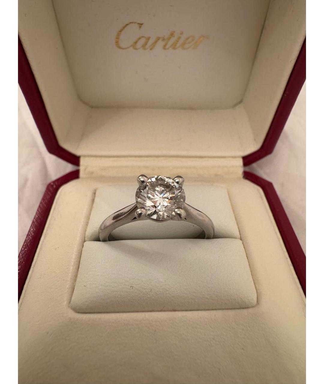 CARTIER Серебряное платиновое кольцо, фото 4