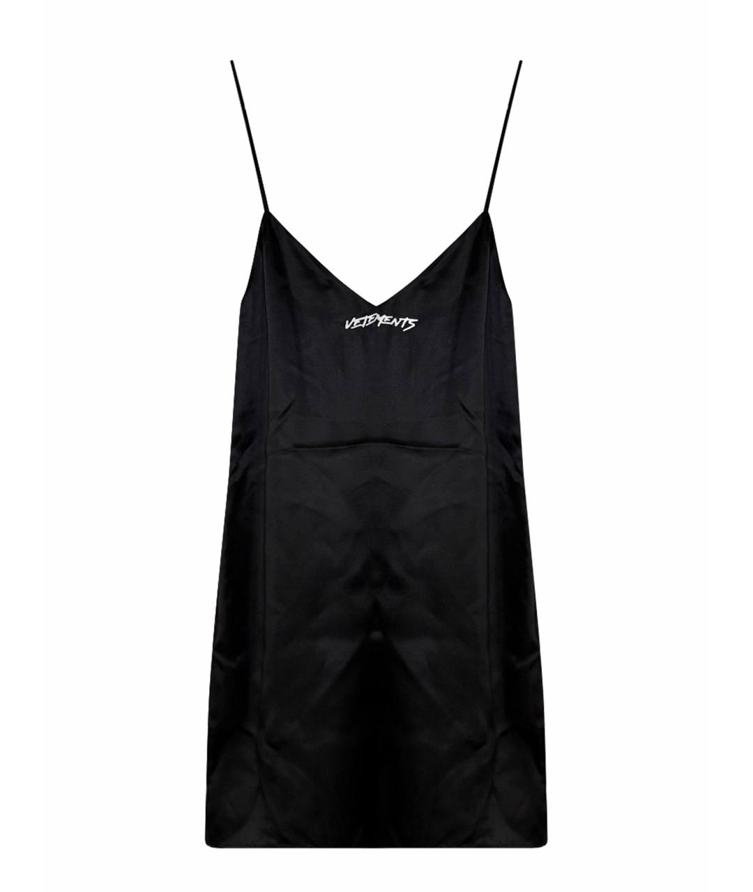 VETEMENTS Черное коктейльное платье, фото 1